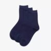 3-pack Crew-sokken, marineblauw