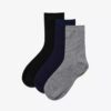 3-pack Crew-sokken, zwart met verschillende kleuren 3-pack Crew-sokken, zwart met verschillende kleuren