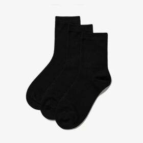 3-pack zwarte sokken