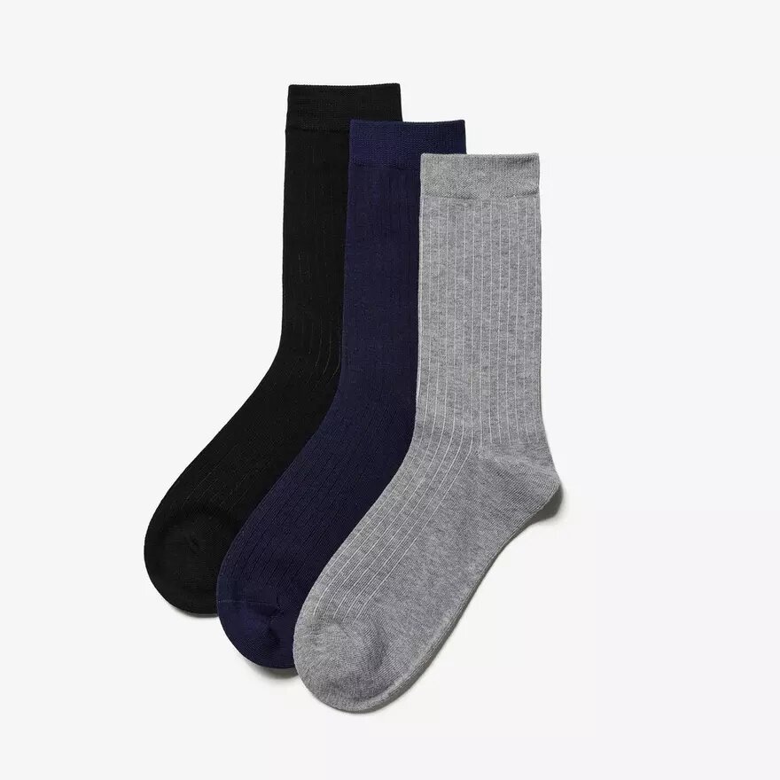 3-pack zwarte, veelkleurige Sokken 3-pack zwarte, veelkleurige Sokken