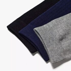 3-pack zwarte, veelkleurige Sokken