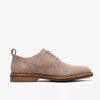 Aldwin Lace grijze suède Oxfords voor heren