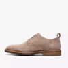 Aldwin Lace grijze suède Oxfords voor heren