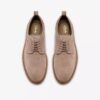 Aldwin Lace grijze suède Oxfords voor heren