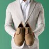 Aldwin Lace tan suède Oxfords voor heren Aldwin Lace tan suède Oxfords voor heren