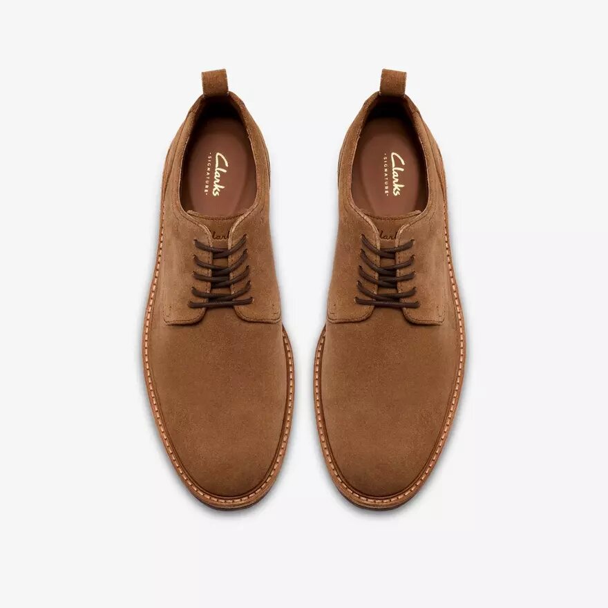 Aldwin Lace tan suède Oxfords voor heren Aldwin Lace tan suède Oxfords voor heren