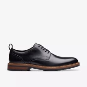 Aldwin Lace zwarte leren Oxfords voor heren