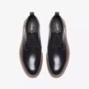 Aldwin Lace zwarte leren Oxfords voor heren