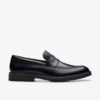 Aldwin Step herenloafers van zwart leer Aldwin Step herenloafers van zwart leer