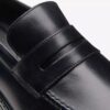 Aldwin Step herenloafers van zwart leer Aldwin Step herenloafers van zwart leer