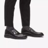 Aldwin Step herenloafers van zwart leer Aldwin Step herenloafers van zwart leer
