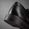 Aldwin Step herenloafers van zwart leer Aldwin Step herenloafers van zwart leer
