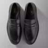 Aldwin Step herenloafers van zwart leer Aldwin Step herenloafers van zwart leer