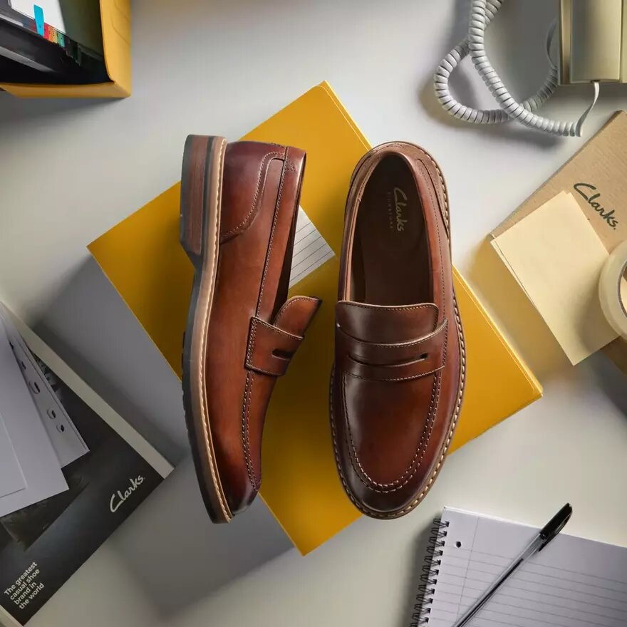 Aldwin Step Mid tanleren Loafers voor heren Aldwin Step Mid tanleren Loafers voor heren