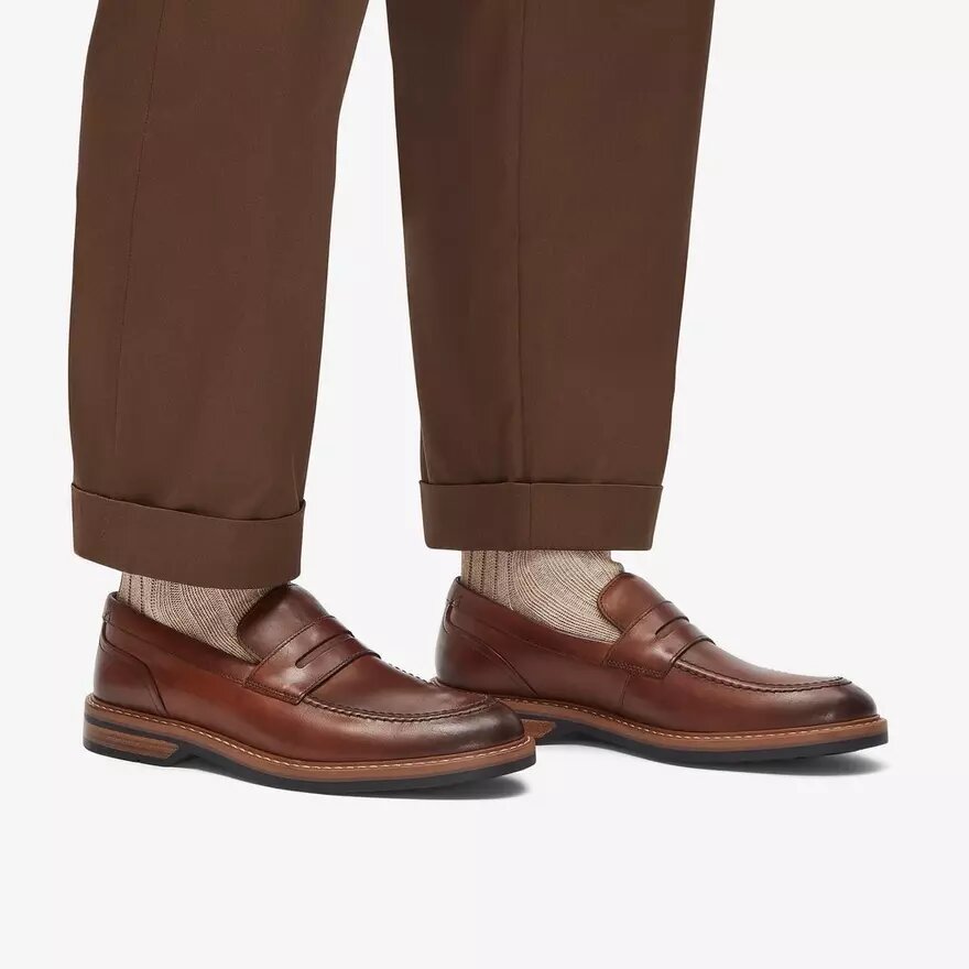 Aldwin Step Mid tanleren Loafers voor heren Aldwin Step Mid tanleren Loafers voor heren