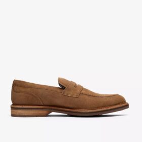 Aldwin Step tan suède Loafers voor heren