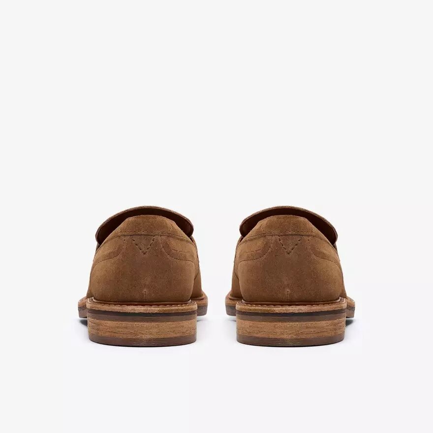 Aldwin Step tan suède Loafers voor heren Aldwin Step tan suède Loafers voor heren