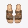 Ariany Bay platte sandalen met dierenprint voor dames