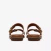 Ariany Bay platte sandalen van bruin leer voor dames Ariany Bay platte sandalen van bruin leer voor dames