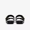 Ariany Bay platte sandalen van zwart leer voor dames
