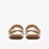 Ariany Bay platte sandalen voor dames in zacht goud Ariany Bay platte sandalen voor dames in zacht goud