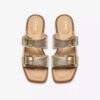 Ariany Bay platte sandalen voor dames in zacht goud Ariany Bay platte sandalen voor dames in zacht goud