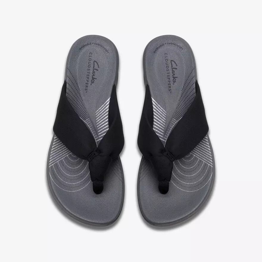Arla Glison zwarte Fabriccloudsteppers™ Flip-flops voor dames Arla Glison zwarte Fabriccloudsteppers™ Flip-flops voor dames