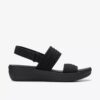 Arla Stroll zwarte Cloudsteppers™-Wedges-sandaaltjes voor dames Arla Stroll zwarte Cloudsteppers™-Wedges-sandaaltjes voor dames