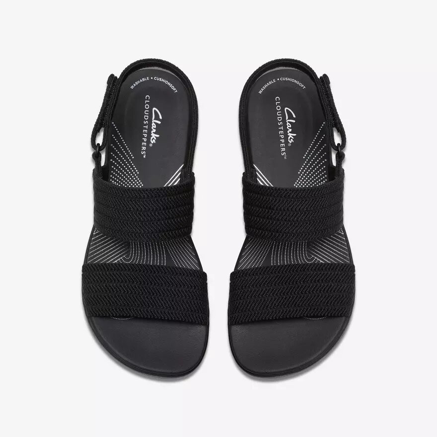 Arla Stroll zwarte Cloudsteppers™-Wedges-sandaaltjes voor dames Arla Stroll zwarte Cloudsteppers™-Wedges-sandaaltjes voor dames