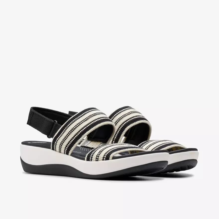 Arla Stroll zwarte, veelkleurige Cloudsteppers™-sandalen voor dames Arla Stroll zwarte, veelkleurige Cloudsteppers™-sandalen voor dames