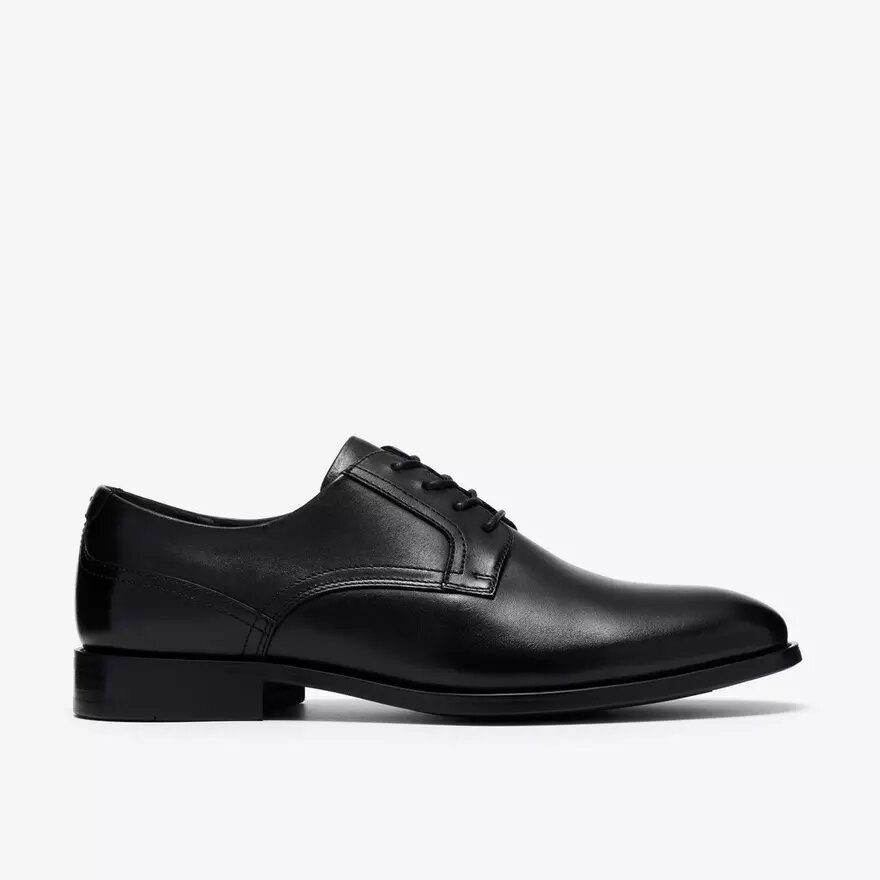 Bowburn Lace: zwarte leren Oxford voor heren Bowburn Lace: zwarte leren Oxford voor heren