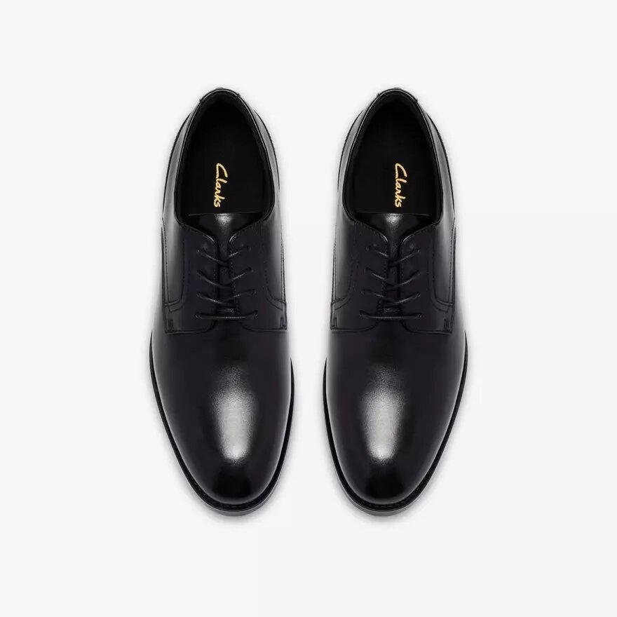 Bowburn Lace: zwarte leren Oxford voor heren Bowburn Lace: zwarte leren Oxford voor heren
