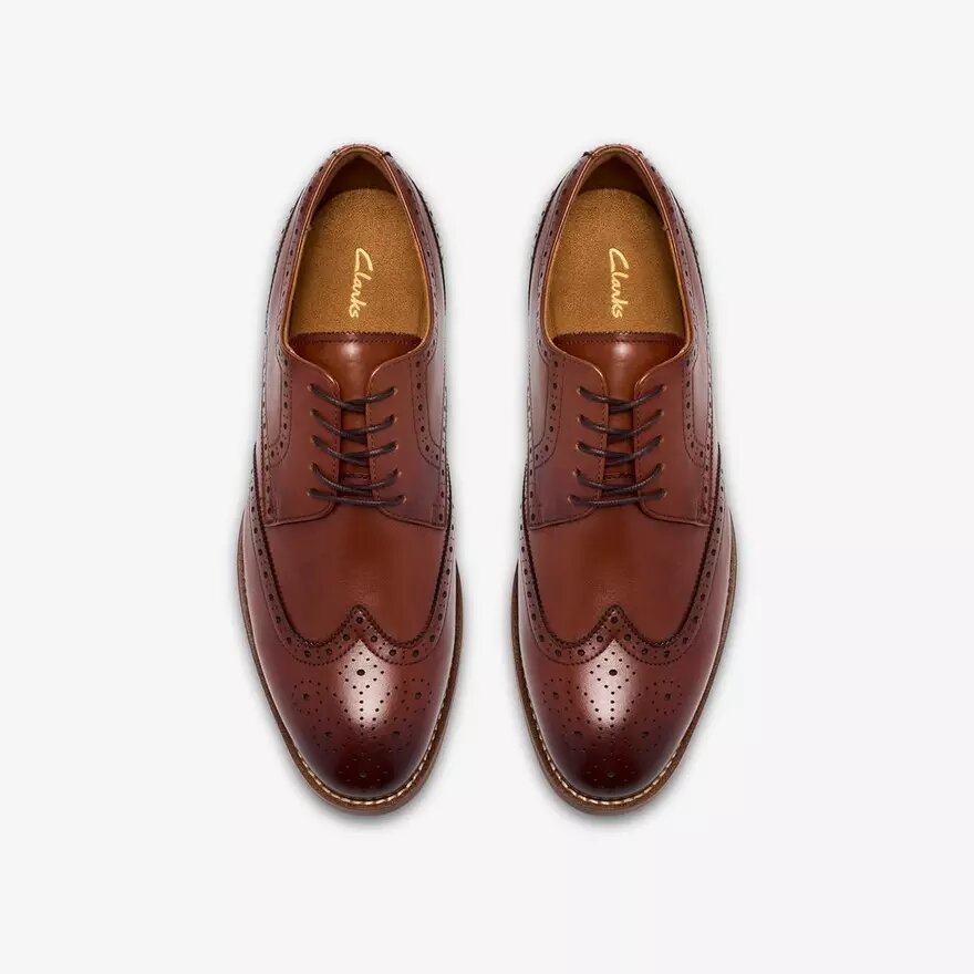 Bowburn Tip heren-Oxfords van bruin leer Bowburn Tip heren-Oxfords van bruin leer