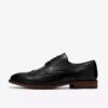 Bowburn Tip heren-Oxfords van zwart leer