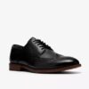 Bowburn Tip heren-Oxfords van zwart leer