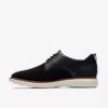 Brantin effen zwarte gebreide Oxford-schoen voor heren Brantin effen zwarte gebreide Oxford-schoen voor heren