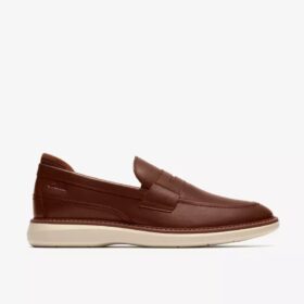 Brantin-loafers voor heren van bruin leer