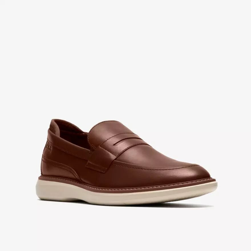 Brantin-loafers voor heren van bruin leer Brantin-loafers voor heren van bruin leer