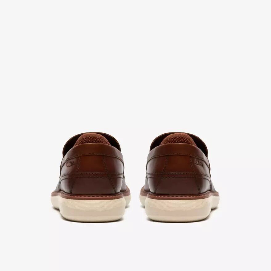 Brantin-loafers voor heren van bruin leer Brantin-loafers voor heren van bruin leer