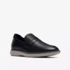 Brantin-loafers voor heren, zwarte leren Loafers Brantin-loafers voor heren, zwarte leren Loafers