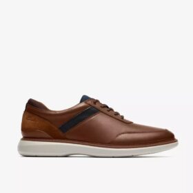 Brantin-Oxfords voor heren van bruin leer