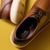 Brantin Plain donkerbruine leren Oxfords voor heren