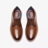 Brantin Plain donkerbruine leren Oxfords voor heren