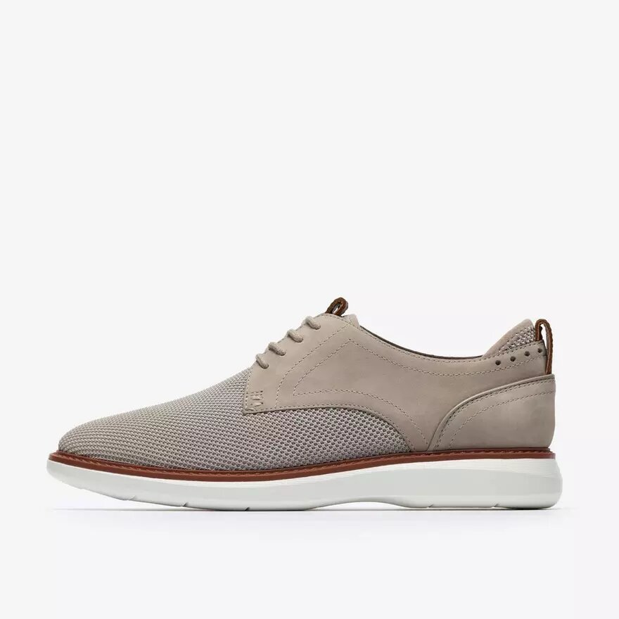 Brantin Plain grijze gebreide Oxford-schoen voor heren Brantin Plain grijze gebreide Oxford-schoen voor heren