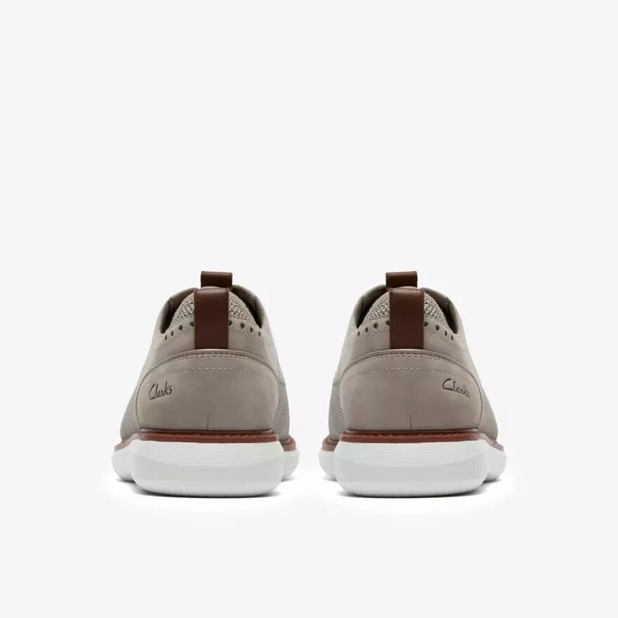 Brantin Plain grijze gebreide Oxford-schoen voor heren Brantin Plain grijze gebreide Oxford-schoen voor heren