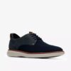 Brantin Plain marineblauwe gebreide derbyschoen voor heren Brantin Plain marineblauwe gebreide derbyschoen voor heren