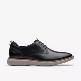 Brantin Plain zwarte leren Oxfords voor heren