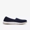 Breeze Lily Navy slip-ons voor dames Breeze Lily Navy slip-ons voor dames