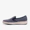 Breeze Sky Zoe marineblauwe canvas Slip-ons voor dames Breeze Sky Zoe marineblauwe canvas Slip-ons voor dames
