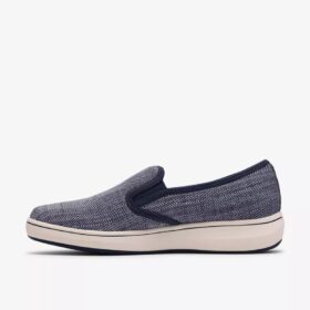 Breeze Sky Zoe marineblauwe canvas Slip-ons voor dames